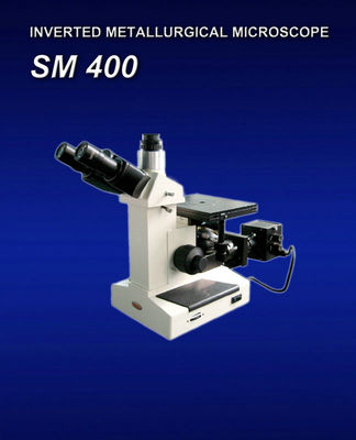 China SM400 Portable Metallurgraphic Microscope 6V 30W Illuminator 220V / 110V Power Consumption factory