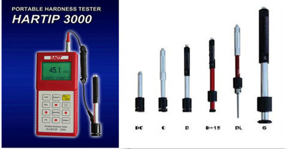 China Portable Hardness Tester Hartip 3000 HRC / HRB Hardness Scale ASTM A956 Standard factory