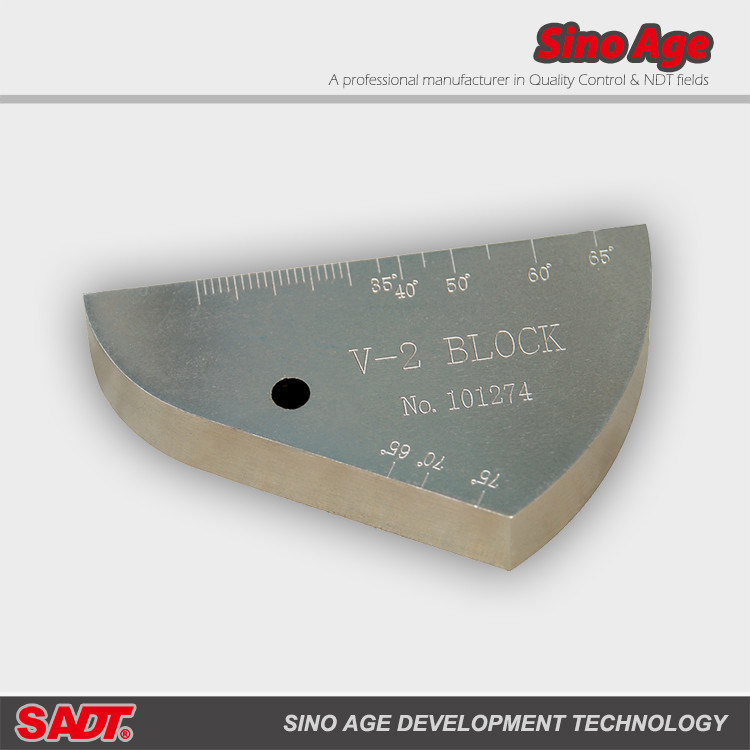 Calibration Tester Block V2 Ultrasonic Flaw Detectors Physical