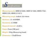 Automatical Brinell Hardness Testing 0.1HBW Resolution 31 - 650HBW Hardness
