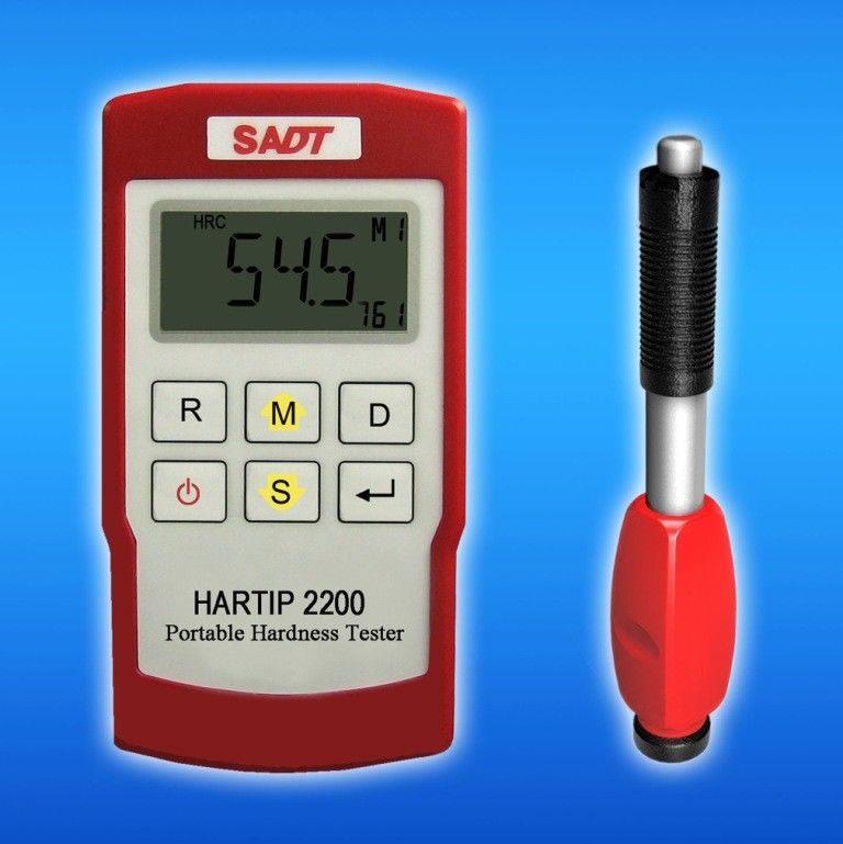 Dual Values Portable Hardness Tester , R / F Wireless Probe Digital