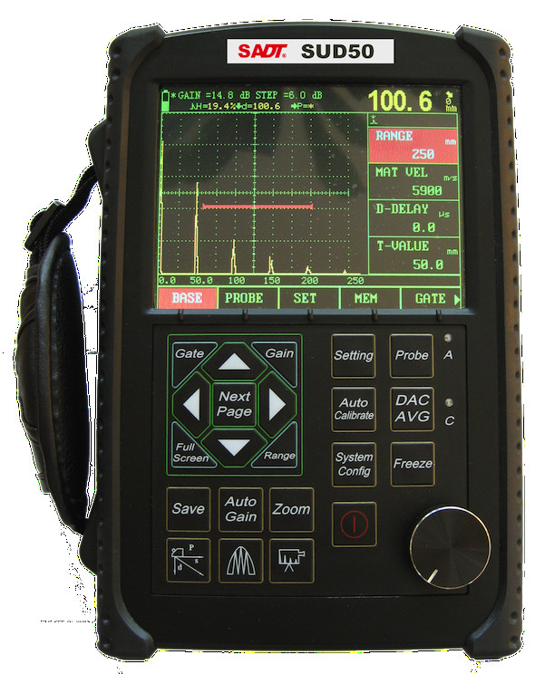 Compact Portable Digital Ut Flaw Detector With Led Color Display