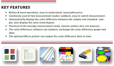 Micro-printer Color Difference Meter , Practical Precise Color Reader
